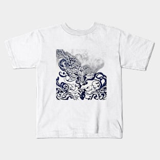 Mask Navy Shadow Silhouette Anime Style Collection No. 344 Kids T-Shirt